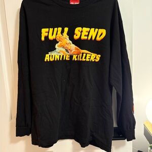 Full Send Black Long Sleeve Tee